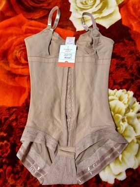 Women's Nude Shapewear Bodysuit with Adjustable Straps